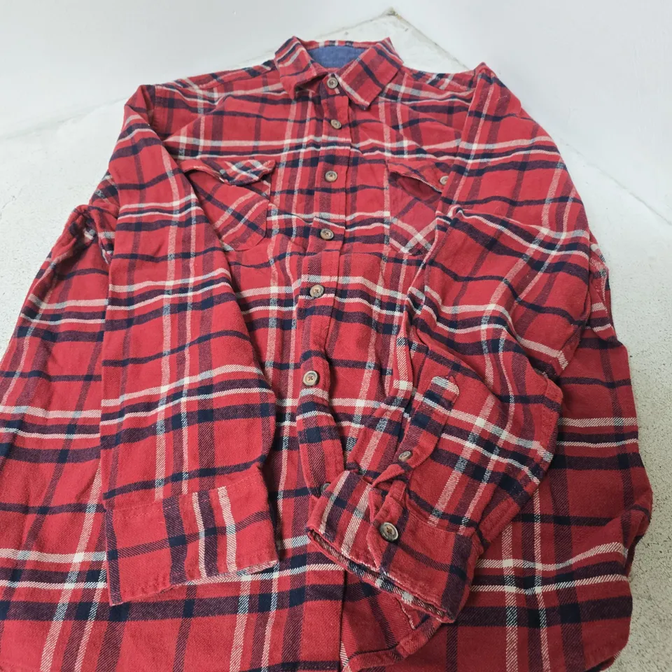 JACKS MFG HERITAGE FLANNEL SHIRT – RED PLAID, MENS