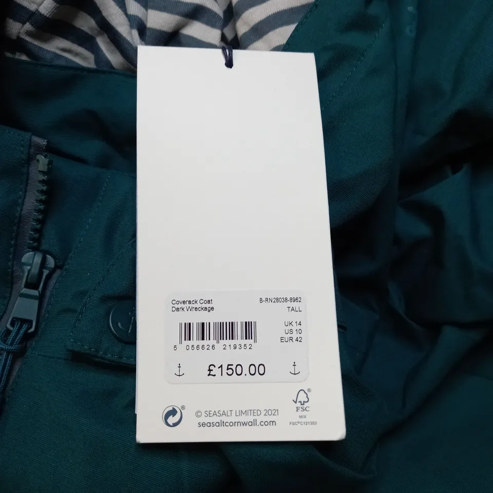 SEASALT CORNWALL COVERACK COAT SIZE 14