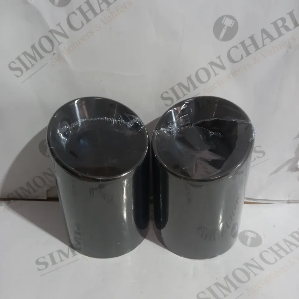 EPIC CUSTOMS STAINLESS STEAL EXHAUST TIP BLACK CHROME - D 70MM - 0D 97MM - L 142MM