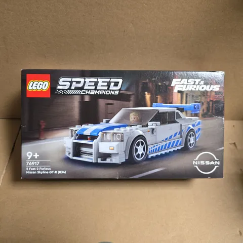 LEGO SPEED CHAMPIONS FAST & FURIOUS NISSAN SKYLINE GT-R (R34) – BOXED