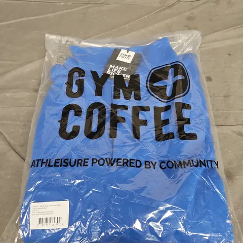 BAGGED GYM+COFFEE SNAP COLLAR SWEATSHIRT - SIZE M