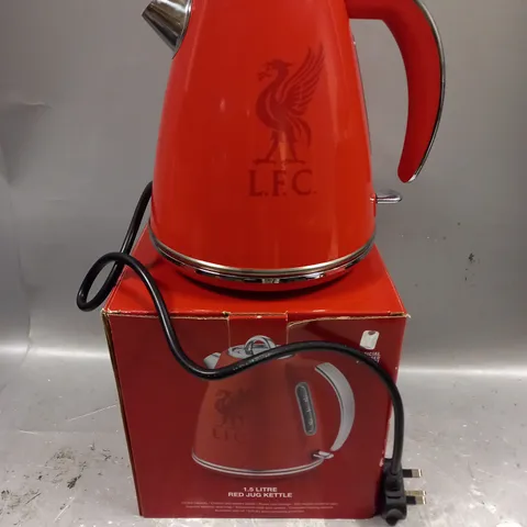 BOXED LFC RED JUG KETTLE 1.5L