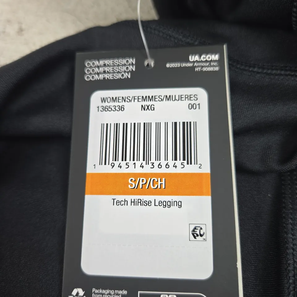 UNDER ARMOUR BLACK LEGGINGS SIZE S/P TAGGED