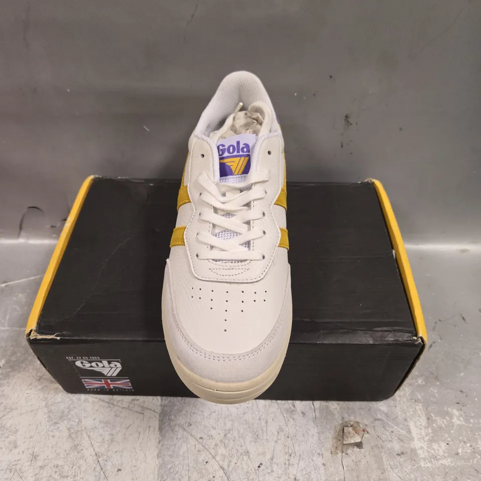 BOXED PAIR OF GOLA TOPSPIN TRAINERS IN OFF WHITE - 5