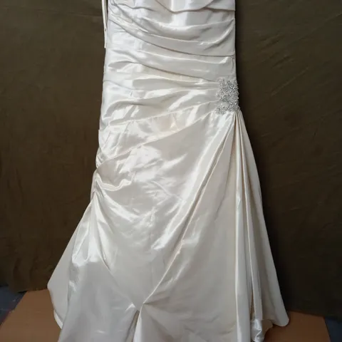 SACHA JAMES IVORY EMBELLISHED WEDDING DRESS - 16