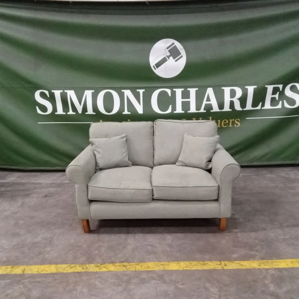 WILLIAM FABRIC 2 SEATER SOFA - OLIVE RRP £999