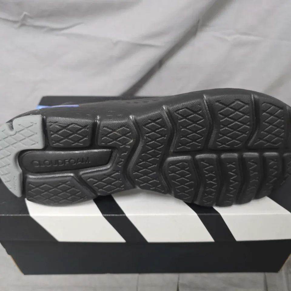 BOXED PAIR OF ADIDAS CLOUDFOAM MOVE SOCK TRAINERS IN BLACK - UK 6