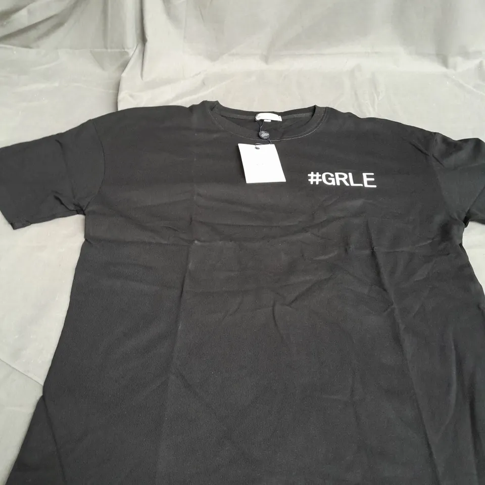 BLACK MONCLER T-SHIRT SIZE S