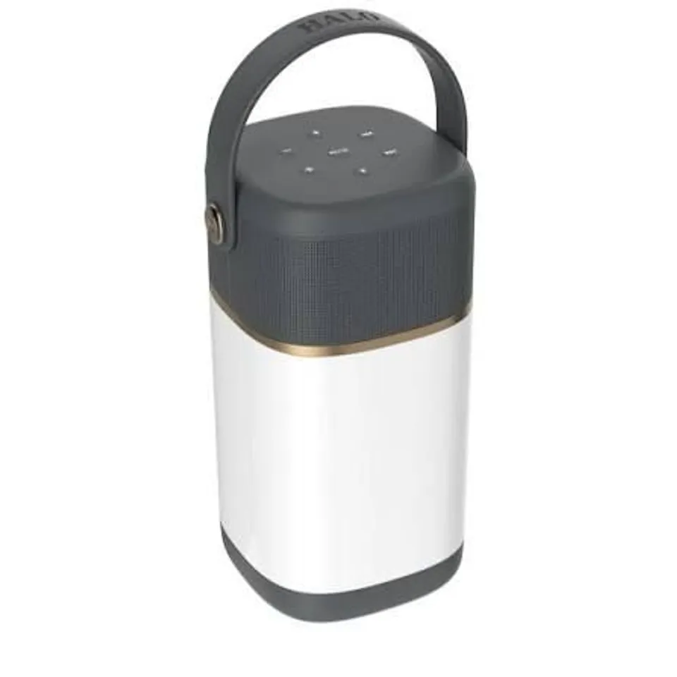 OUTLET VQ HALO PORTABLE BLUETOOTH SPEAKER, POWERBANK & LANTERN LIGHT GREY