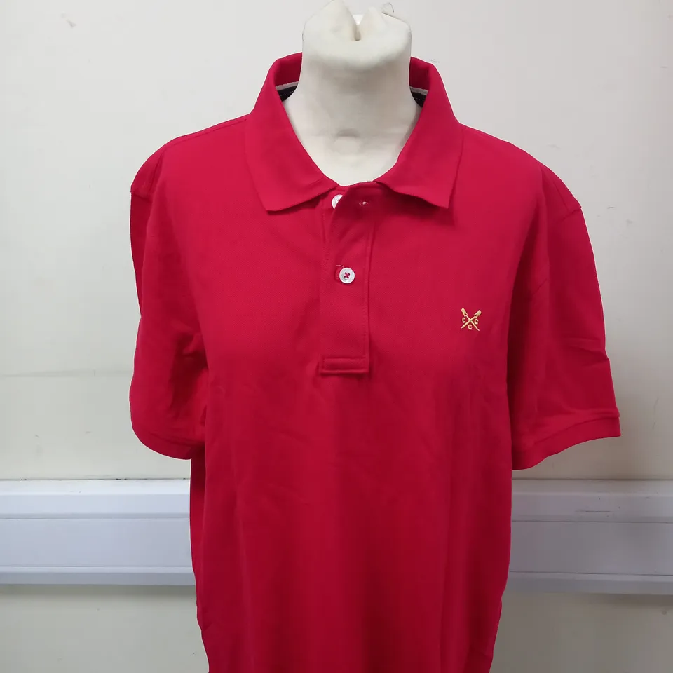 CREW CLOTHING COMPANY CLASSIC POLO SHIRT SIZE L