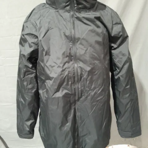REGATTA FLEECE LINED BLACK ZIP THROUGH COAT - UK 20