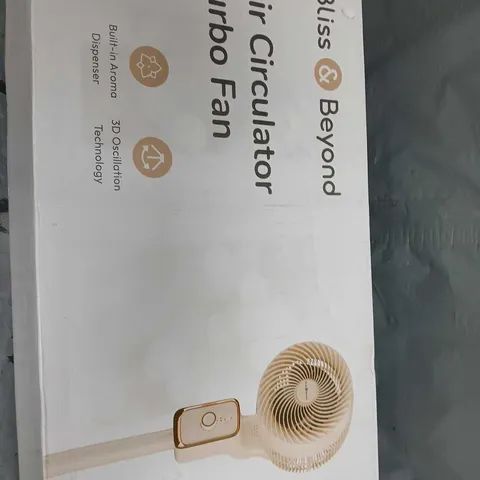 BLISS & BEYOND AIR CIRCULATOR TURBO FAN