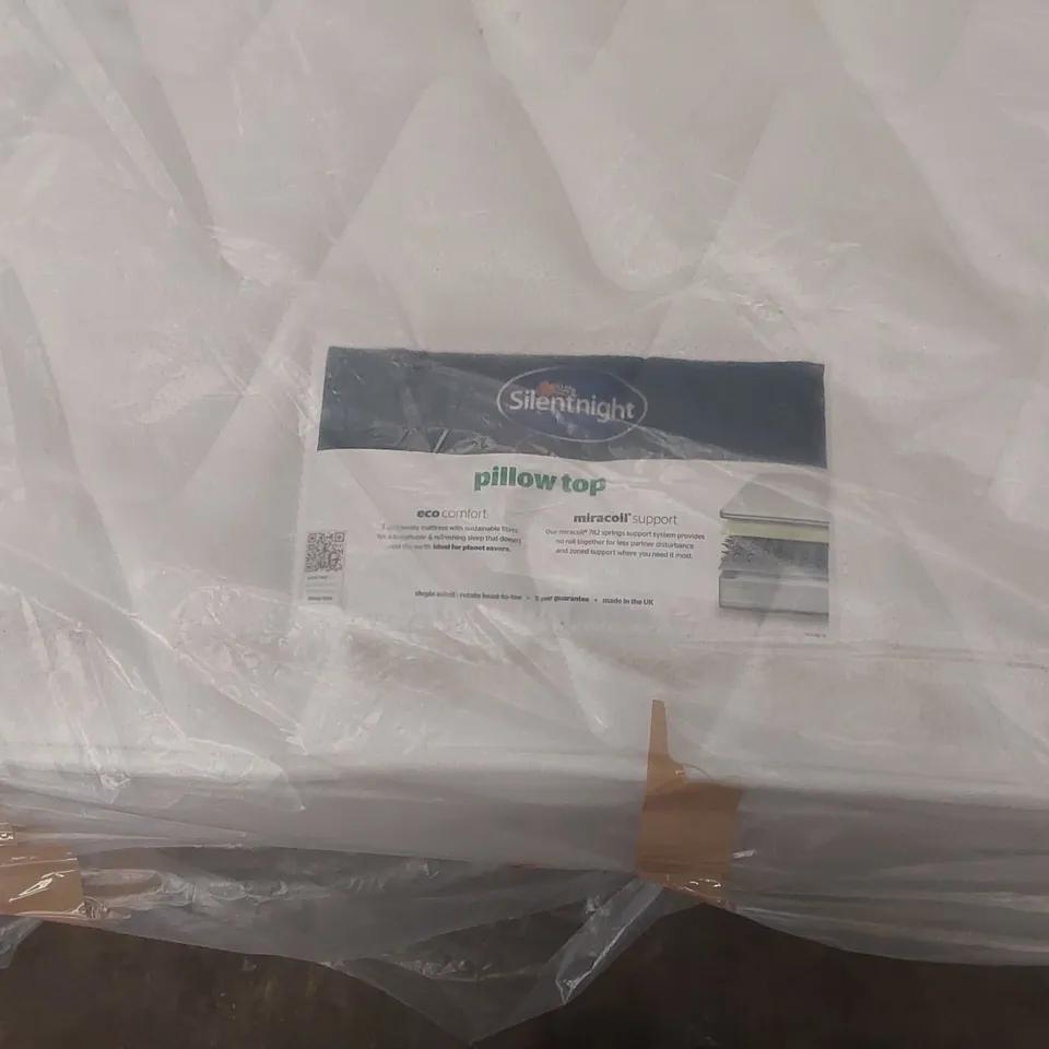 QUALITY BAGGED SILENTNIGHT PILLOW TOP 5' KING SIZE MATTRESS 
