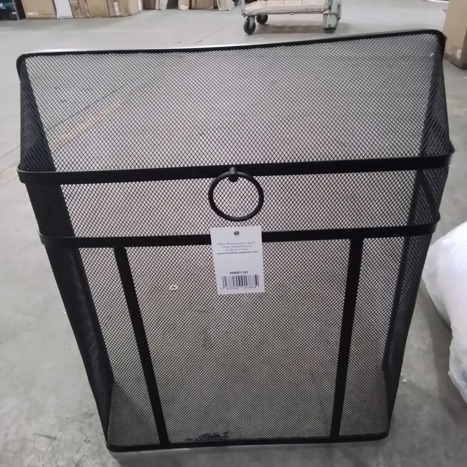 MALVERN 1 PANEL STEEL FIREPLACE SCREEN