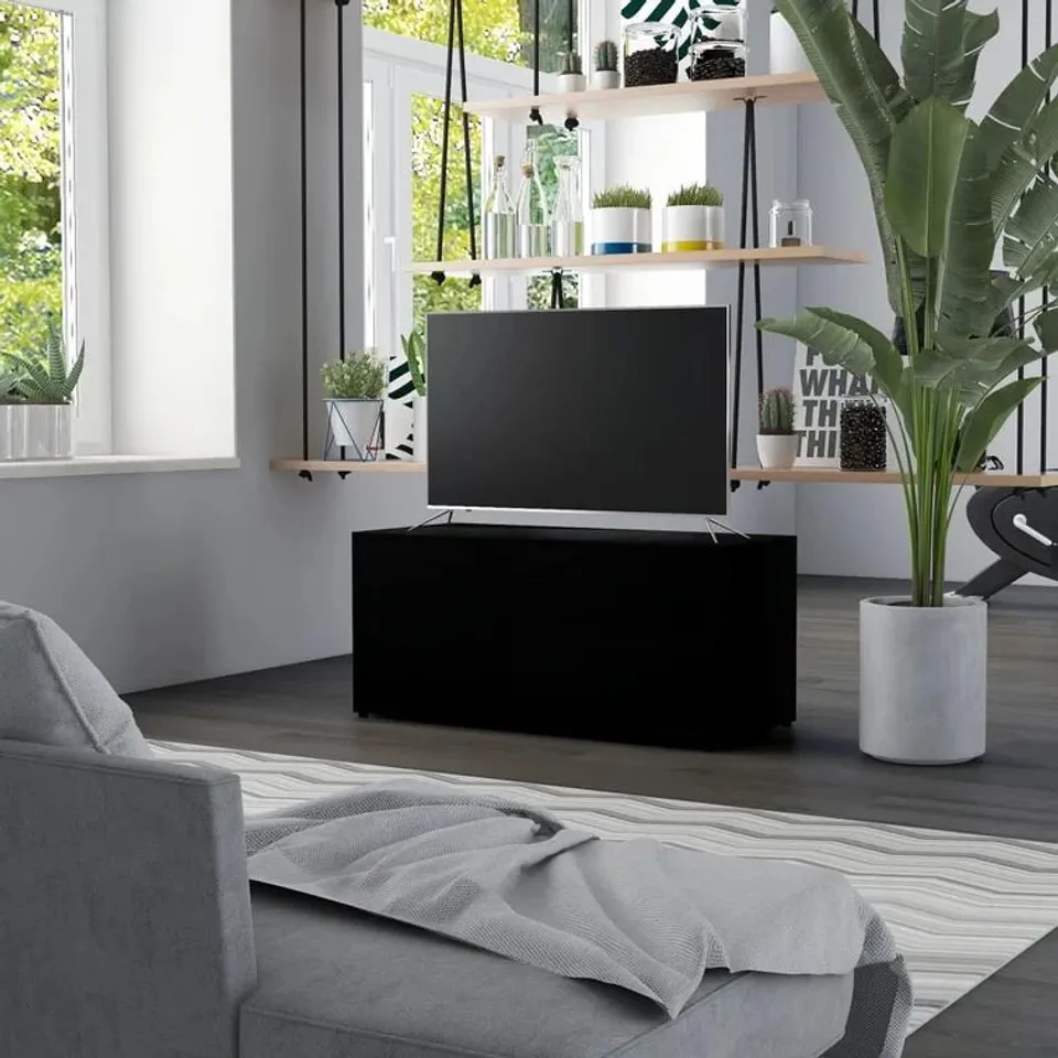 BOXED ANDERT TV STAND FOR TVS UPTO 40" , BLACK 
