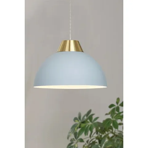 BOXED HIROKO 35cm METAL BOWL PENDANT SHADE, GREY (1 BOX)