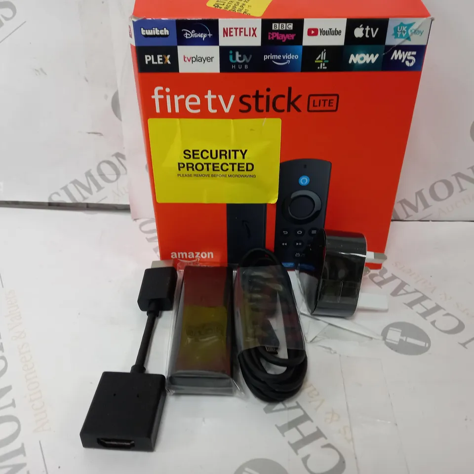 BOXED AMAZON FIRE TV STICK LITE - MISSINF REMOTE