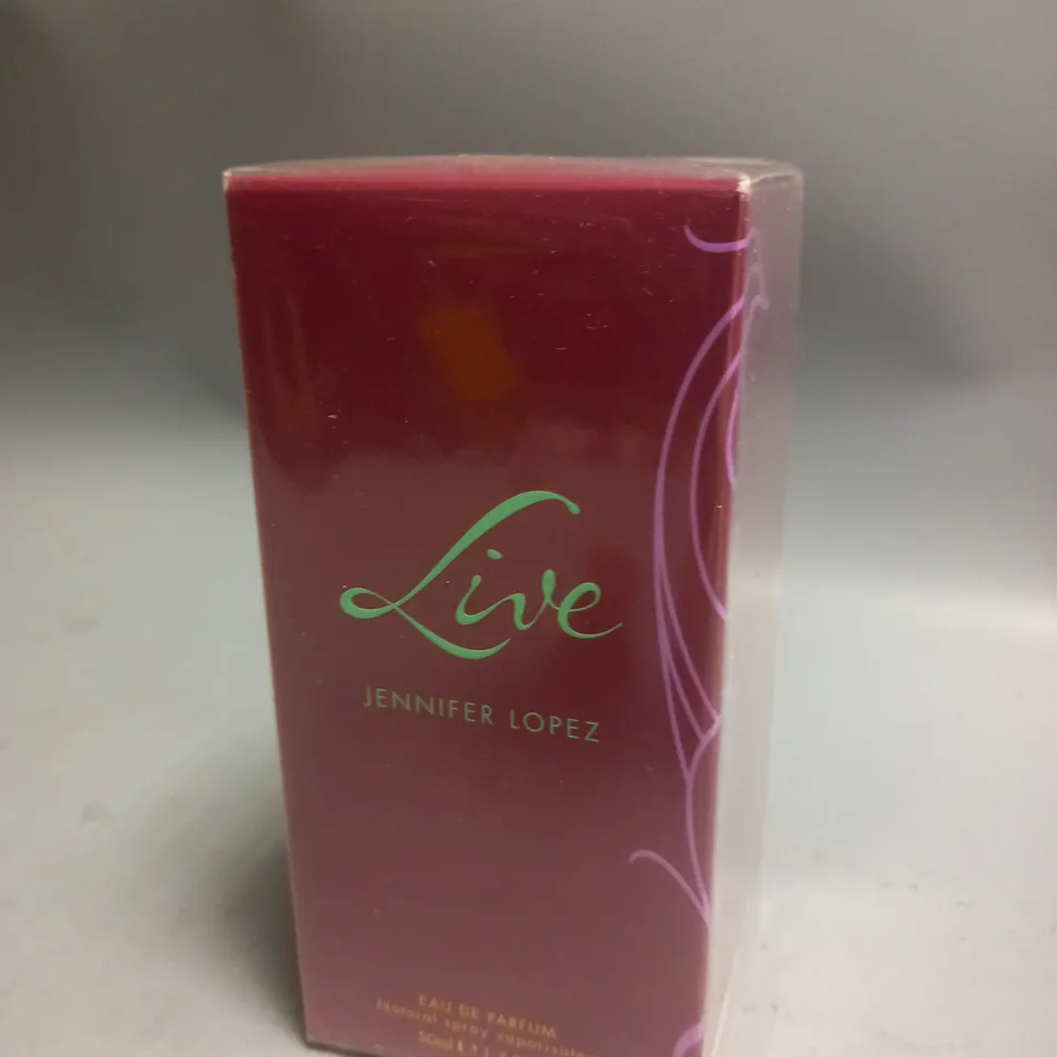 BOXED AND SEALED JENNIFER LOPEZ LIVE EAU DE PARFUM 50ML