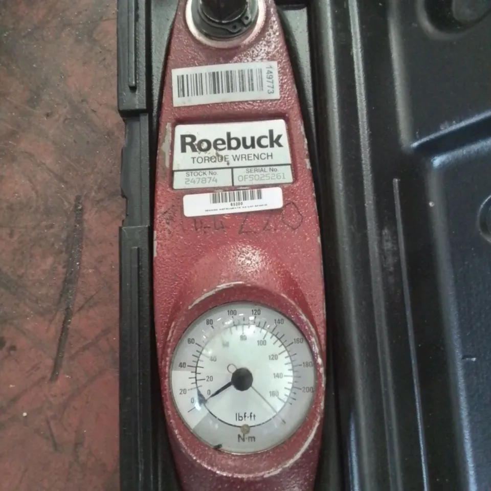 BOXED ROEBUCK DIAL INDICATING TORQUE WRENCH