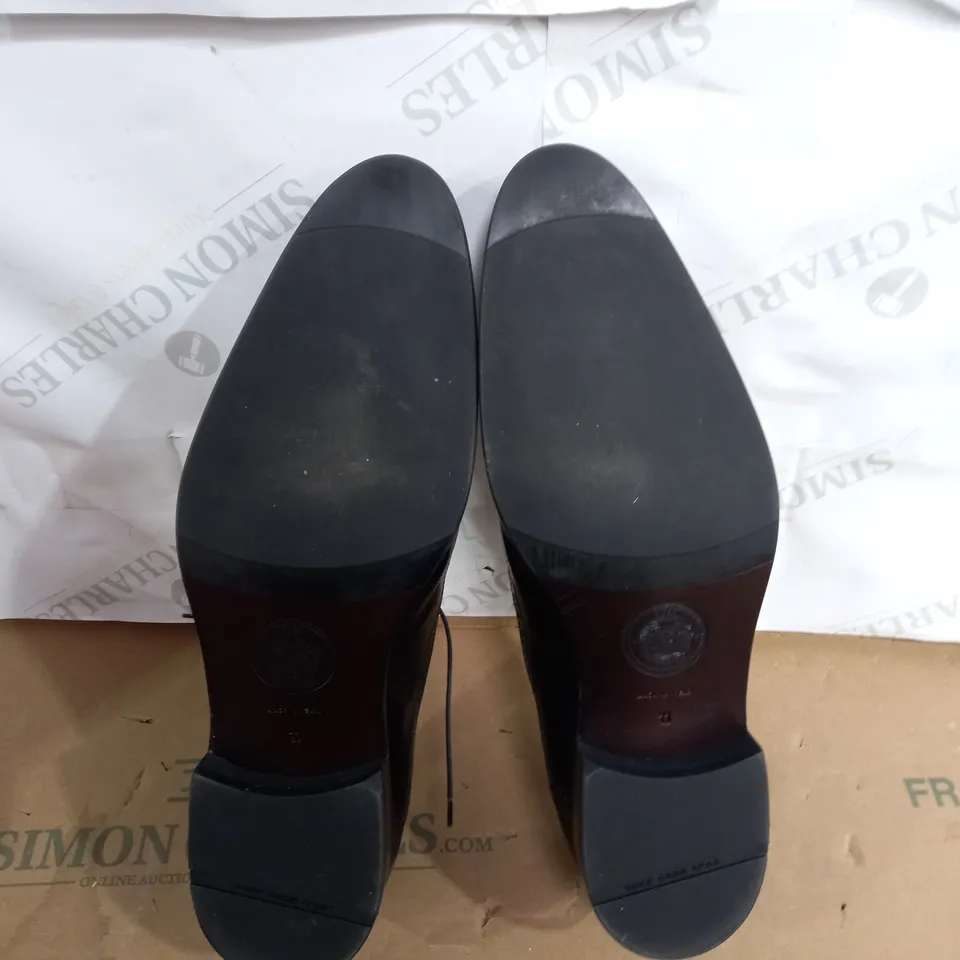 HUGO BOOS BLACK LEATHER SHOES SIZE 11