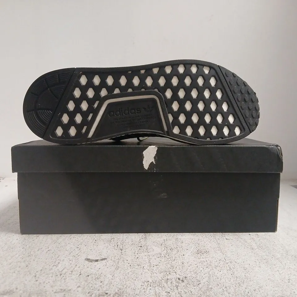 BOXED PAIR OF ADIDAS NMD_R1 V2 TRAINERS IN ARMY GREEN SIZE UK 11