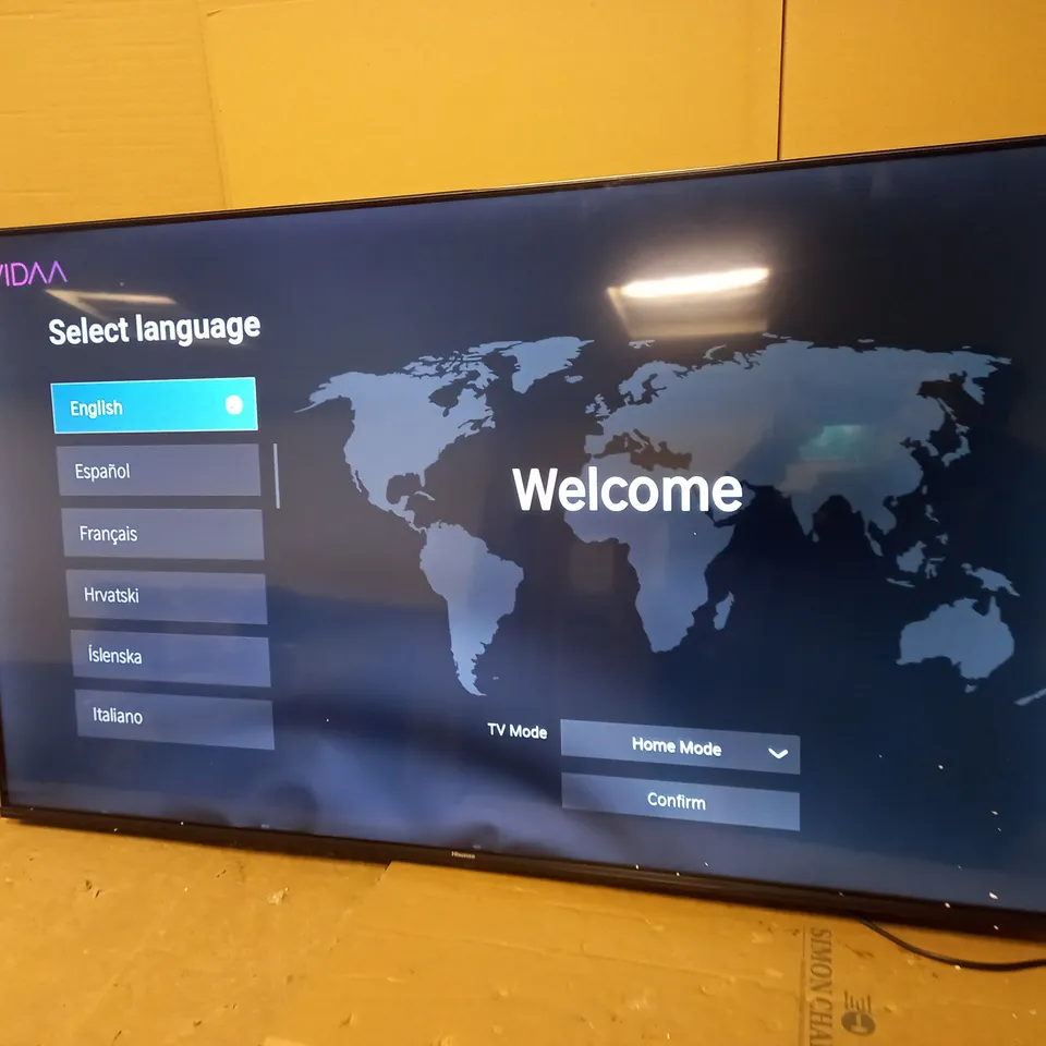 HISENSE 58A7100FTUK 58-INCH 4K UHD HDR SMART TV COLLECTION ONLY 