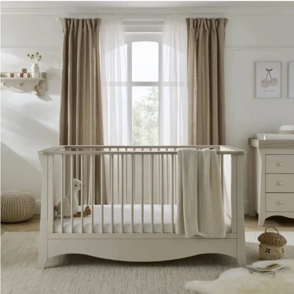 BOXED CUDDLE CO. CLARA COT BED - CASHMERE/ASH (2 BOXES)