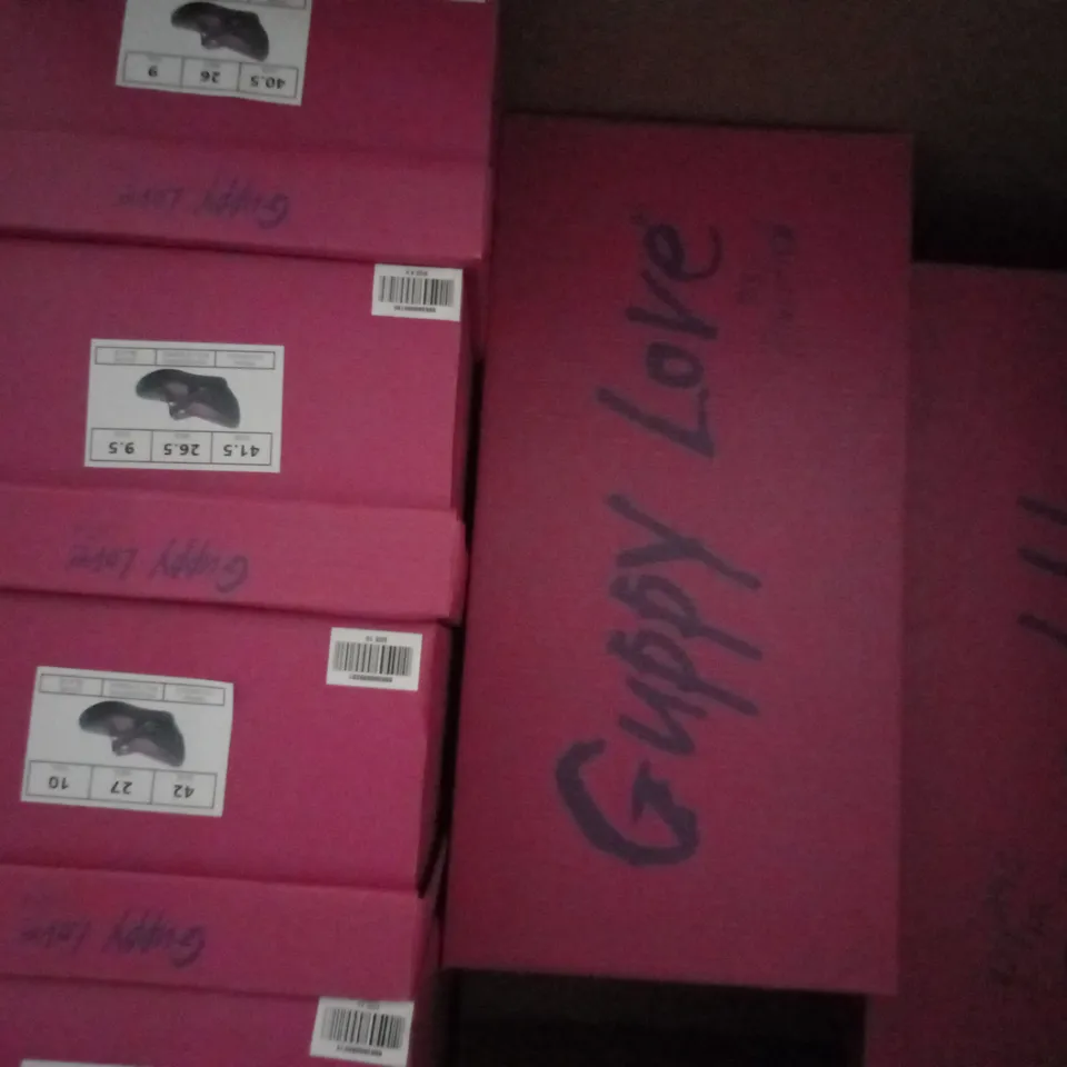 APPROXIMATELY 7 BOXED PAIRS OF GUPPY LOVE BY BLOWFISH WEDGE SHOES IN VARIOUS SIZES TO INCLUDE SIZE 40.5EU