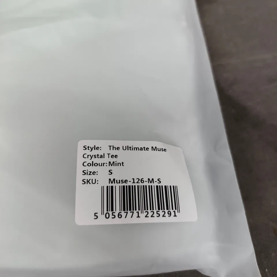 ODDMUSE LONDON CRYSTAL TEE – THE ULTIMATE MUSE, MINT, SIZE S