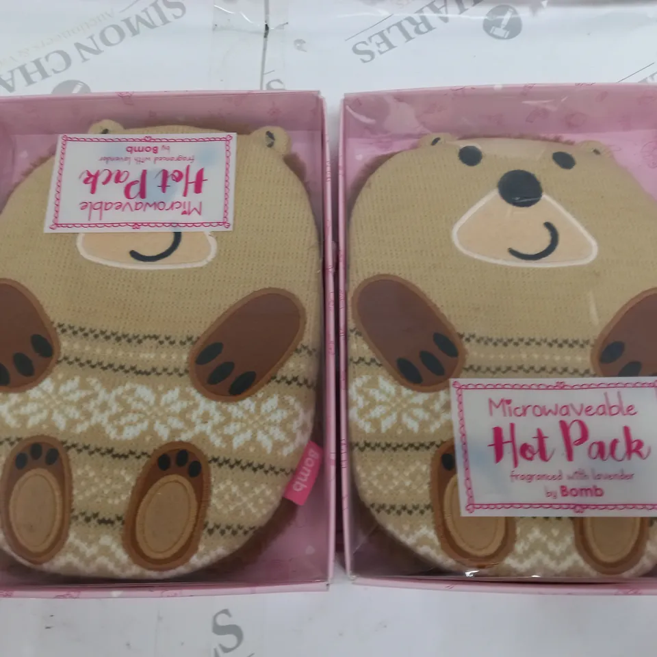 LOT OF 2 HARRY HEDGEHOG MICROWAVABLE HOT PACKS