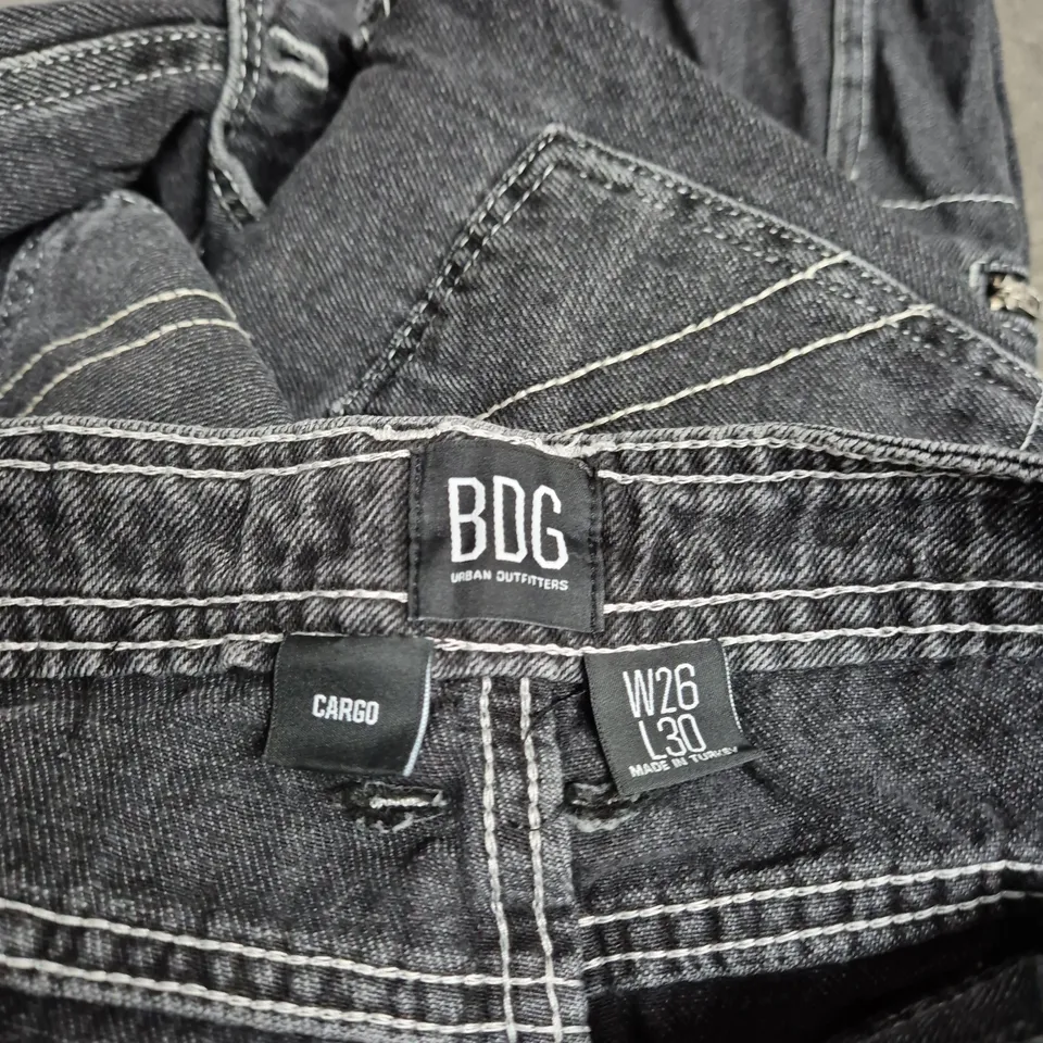 BDG URBAN OUTFITTERS JEANS – GREY, CARGO DENIM, W26 L30