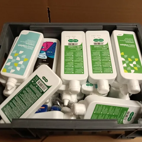 APPROXIMATELY 30 BOTTLES OF CONTACT LENS SOLUTION