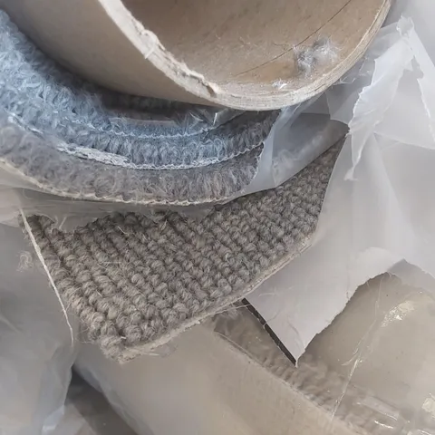 ROLL OF QUALITY TUDOR CO-ORDINATES PEWTER CARPET - APPROXIMATELY 2 x 4m