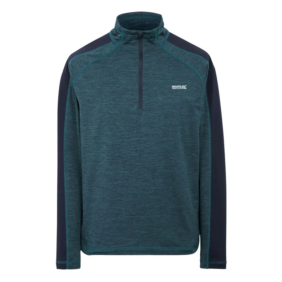 BRAND NEW REGATTA MEN'S HEPLEY HALF ZIP MIDLAYER MOONLIGHT DENIM NAVY SIZE 4XL