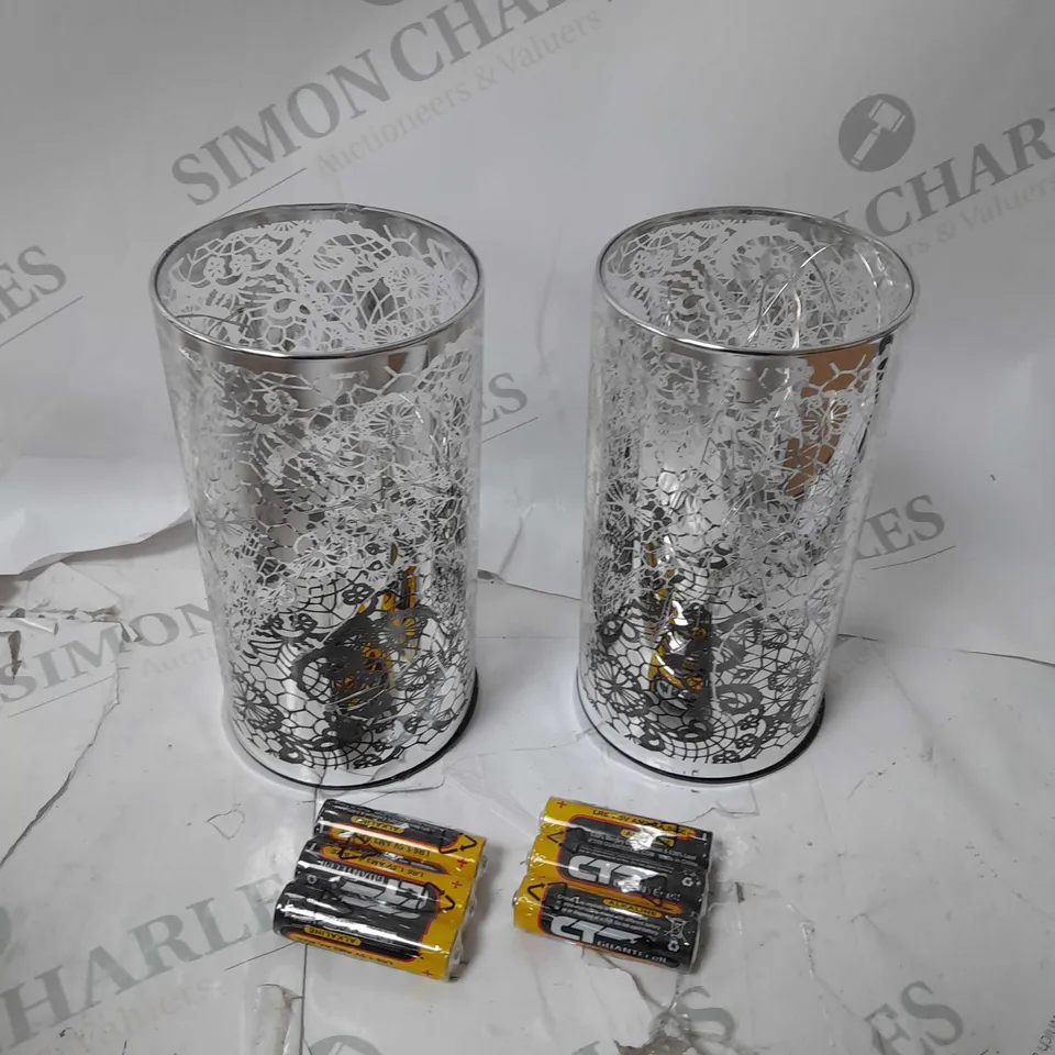 LUXA SET OF 2 PROJECTION TWINKLER LAMPS - FLOWER