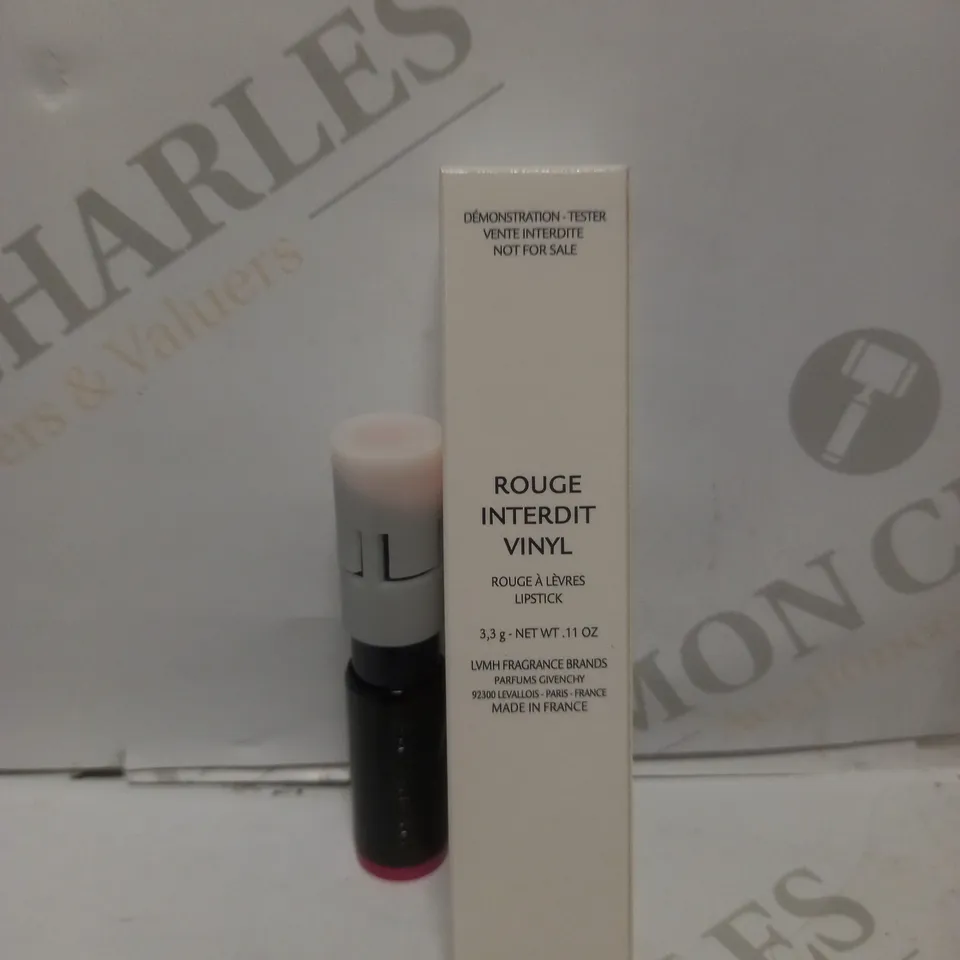 BOX OF APPROX 10 GIVENCHY ROUGE INTERDIT VINYL LIPSTICK IN ROSE SULFUREUX 06 