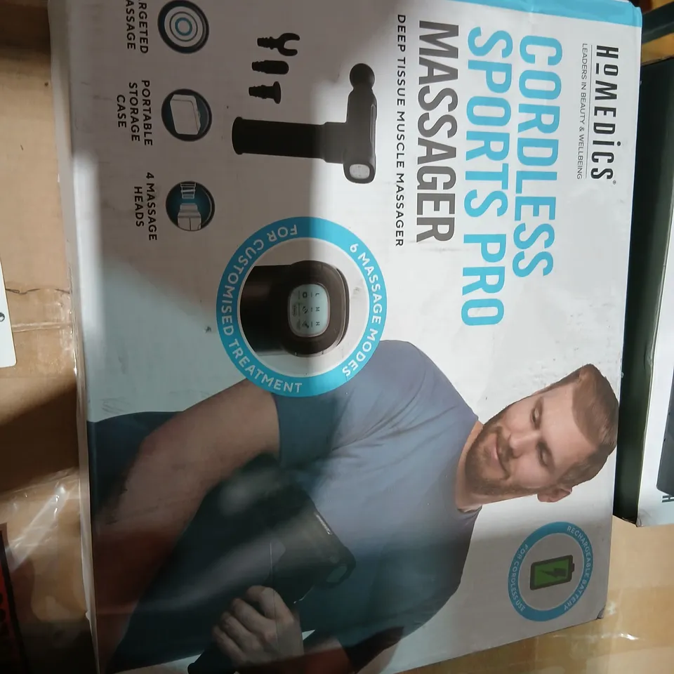 BOXED HOMEDICS PERCUSSION MASSAGE GUN