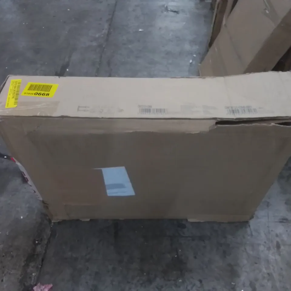 BOXED AMETTES TV STAND FOR TV'S UP TO 78" (INCOMPLETE. 1 BOX ONLY OF 2)