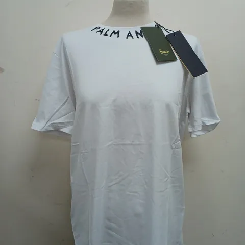 PACKAGED PALM ANGELS LOGO T-SHIRT IN WHITE - SIZE XLARGE