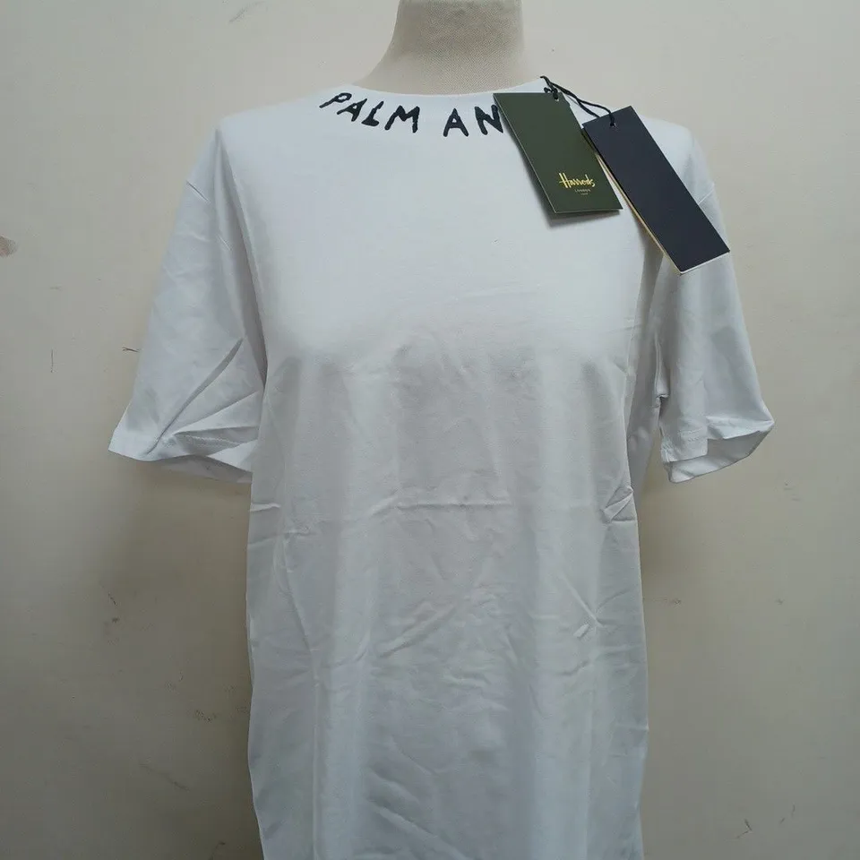 PACKAGED PALM ANGELS LOGO T-SHIRT IN WHITE - SIZE XLARGE 