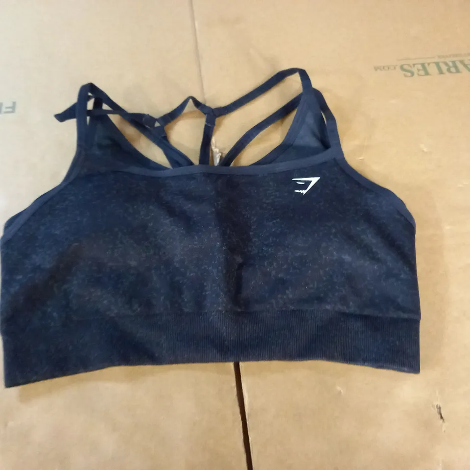 GYMSHARK GREY TRAINING BRA - M