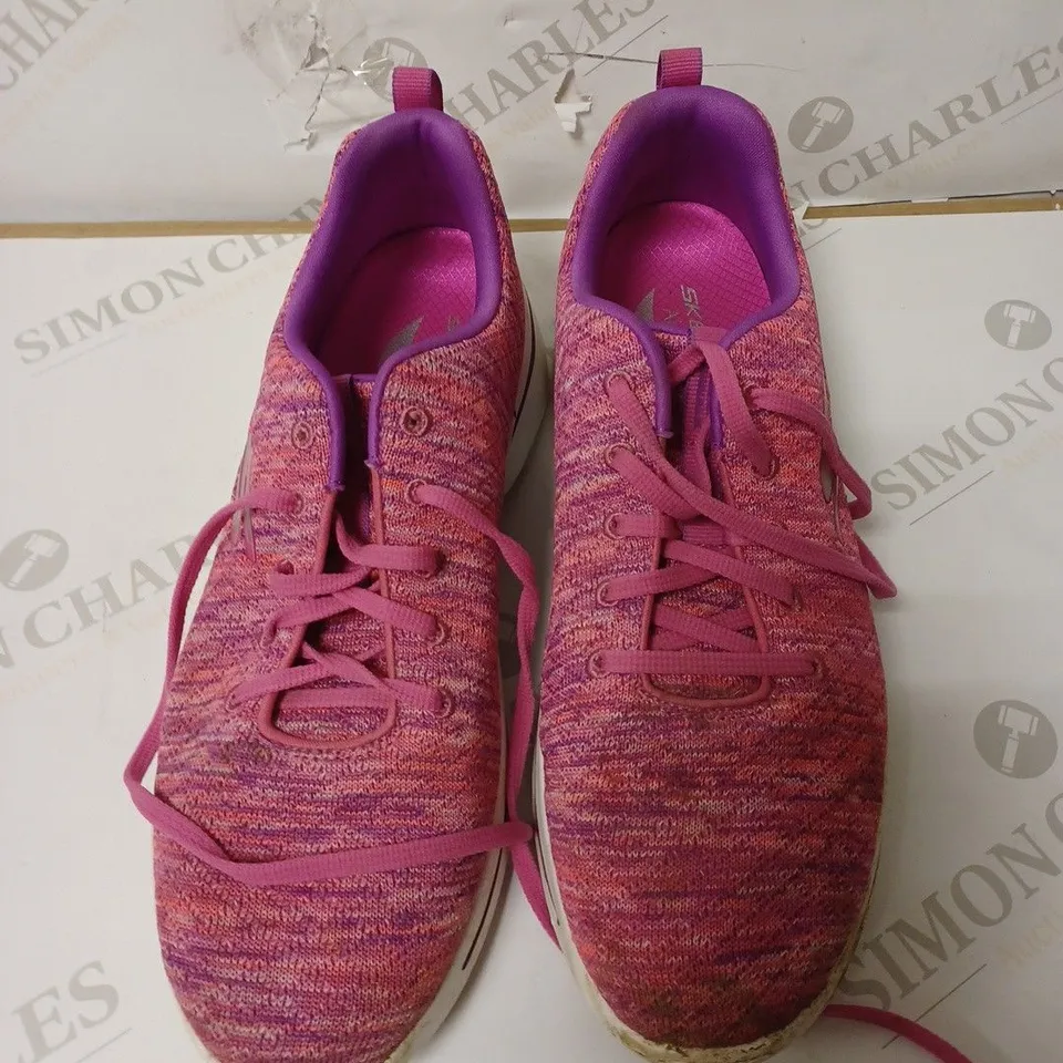 SKECHERS GO WALK ARCH FIT GLEE TRAINERS, PINK, UK 7