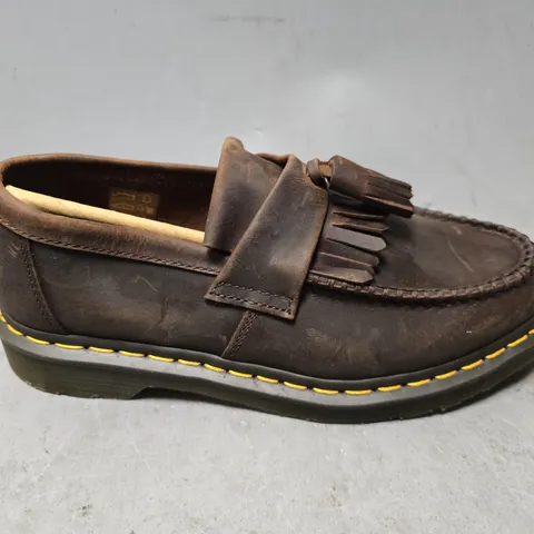 DR MARTENS SLIP ON BROWN SHOES - UK 8 