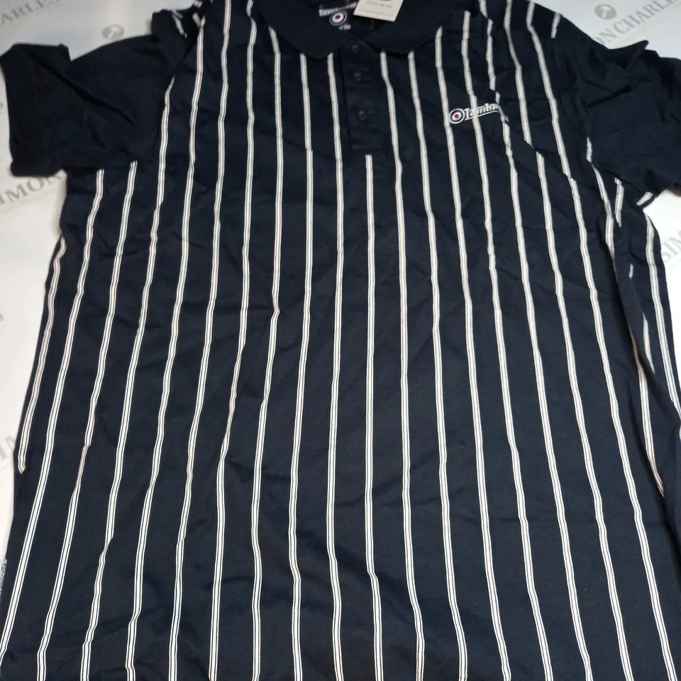 LAMBRETTA PINSTRIPE POLO - SIZE 3XL