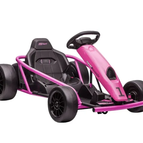 BOXED ELECTRIC RIDE-ON KART - PINK (1 BOX)