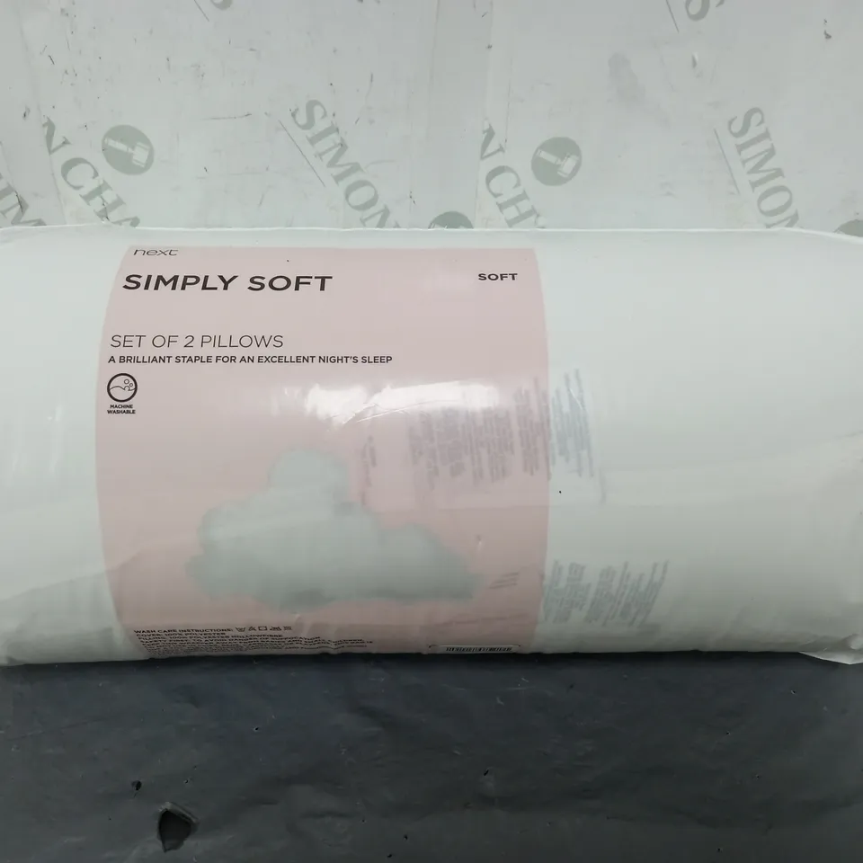 SIMPLY SOFT SET OF TWO PILLOWS