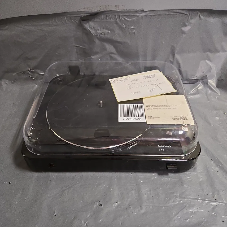 LENCO L-85 TURNTABLE IN BLACK