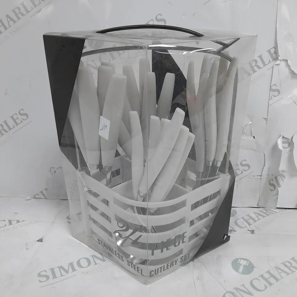 24 PIECE STAINLESS STEEL CUTLERY SET