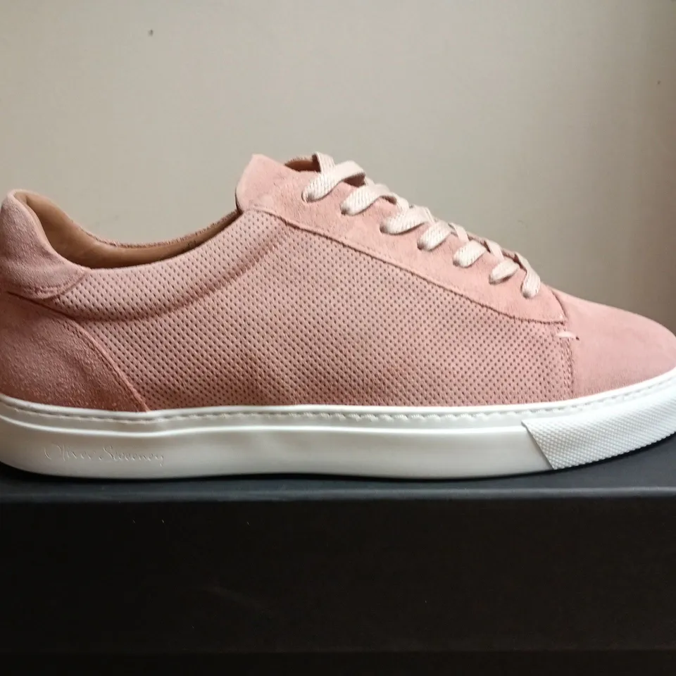 BOXD PAIR OF OLIVER SPENCER PINK SNEAKERS - UK SIZE 9