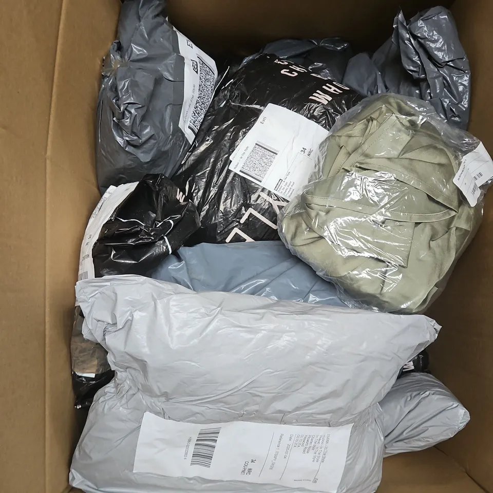 APPROXIMATELY 20 ASSORTED CLOTHING ITEMS IN VARIOUS STYLES AND SIZES 